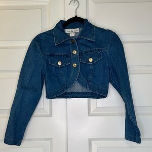 …to be seen Cropped Denim Jacket - EUC